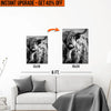 Upgrade Your 18x12 Inches 'Black And White Highland Cow Portrait' Canvas To 16x24 Inches - Get 40%
