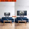 Upgrade Your 20x10 Inches 'Floral Clay Relief Wall Art' Canvas To 48x24 Inches