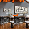 Upgrade Your 20x10 Inches 'Personalized Bourbon Bar' Canvas To 48x24 Inches
