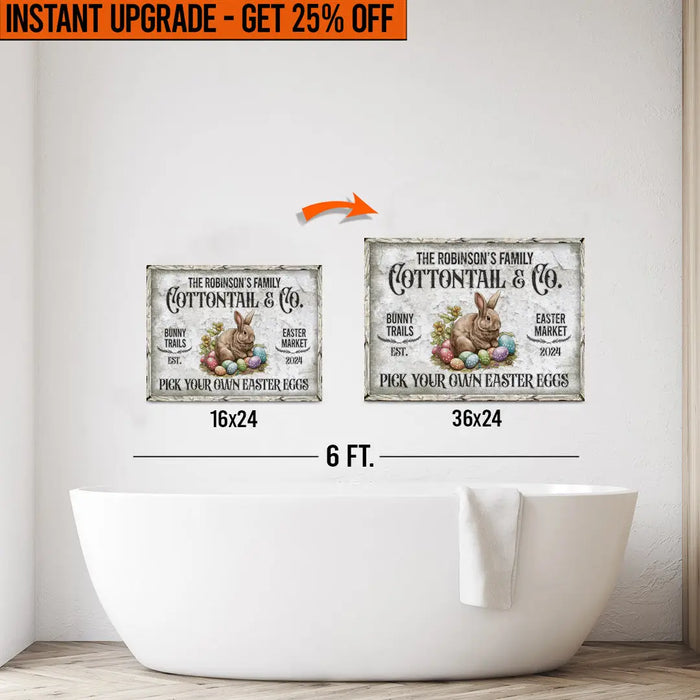 Upgrade Your 24x16 Inches 'Vintage Easter' Canvas To 36x24 Inches by Tailored Canvases