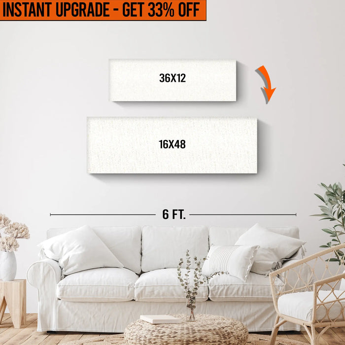 Upgrade Your 36x12 Inches Canvas To 48x16 Inches Canvas by Tailored Canvases