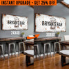 Upgrade Your 48x24 Inches 'Beer Barrel Bar' (Style 1) Canvas To 60x30 Inches
