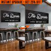 Upgrade Your 48x24 Inches 'Family Name' (Style 3) Canvas To 60x30 Inches