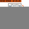 Upgrade Your 'Home Is Where My Boys Are' (Style 2) Canvas To 20x60 Inches