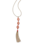 I.N.C Gold-Tone Bead and Chain Tassel Pendant Necklace by Vanessa Jane