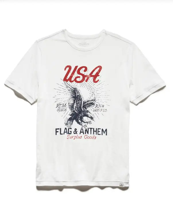 USA Eagle Slub Tee by Boutique 23