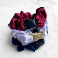 USA Patriotic Red White Blue - 3-Pack Buckle Scrunchies Bundle - No Snagging, No Tangles by Buckle Scrunchies by RE.STATEMENT
