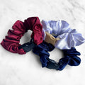 USA Patriotic Red White Blue - 3-Pack Buckle Scrunchies Bundle - No Snagging, No Tangles by Buckle Scrunchies by RE.STATEMENT