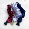USA Patriotic Red White Blue - 3-Pack Buckle Scrunchies Bundle - No Snagging, No Tangles by Buckle Scrunchies by RE.STATEMENT