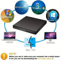 USB 2.0 Slim Protable External CD-RW Drive DVD-RW Burner Writer Player by DailySale