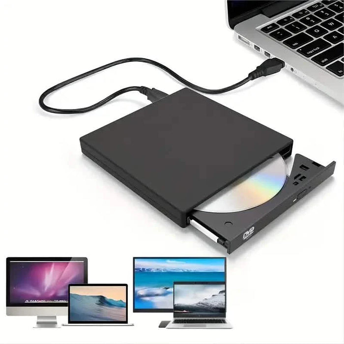 USB 2.0 Slim Protable External CD-RW Drive DVD-RW Burner Writer Player by DailySale