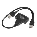USB 2.0 to SATA Converter Adapter Cable for 2.5/3.5 SATA HDD Hard Drive Disk by DailySale
