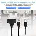 USB 2.0 to SATA Converter Adapter Cable for 2.5/3.5 SATA HDD Hard Drive Disk by DailySale