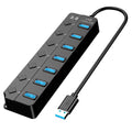 USB 3.0 HUB 7 Ports High Speed 5Gbps USB Splitter by DailySale