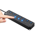USB 3.0 HUB 7 Ports High Speed 5Gbps USB Splitter by DailySale