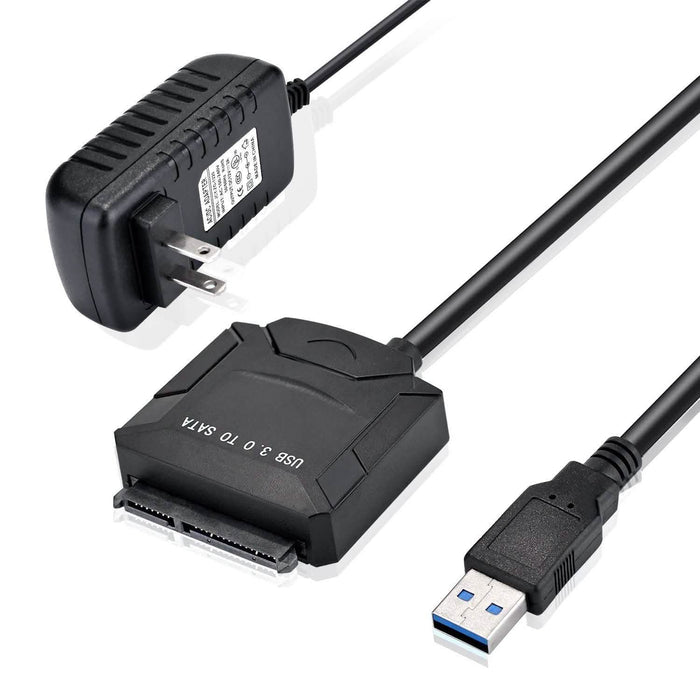 USB 3.0 to SATA Converter Adapter for 2.5"/3.5"SATA HDD/SSD Hard Drive Disks by DailySale