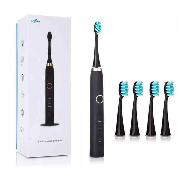 USB Electric Toothbrush with 4 Replacement Heads by DailySale