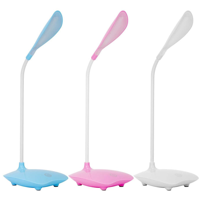 USB Rechargeable Table Lamp Dimmable LED Flexible Gooseneck Desk Light by DailySale