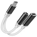 USB Type C to 3.5MM Aux Audio Charging Adapter by DailySale