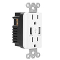 USB Wall Outlet Dual 2.4A USB Wall Charger by DailySale