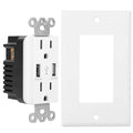 USB Wall Outlet Dual 2.4A USB Wall Charger by DailySale