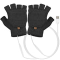 USB Wool Heated Half Fingerless Gloves by DailySale