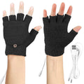 USB Wool Heated Half Fingerless Gloves by DailySale