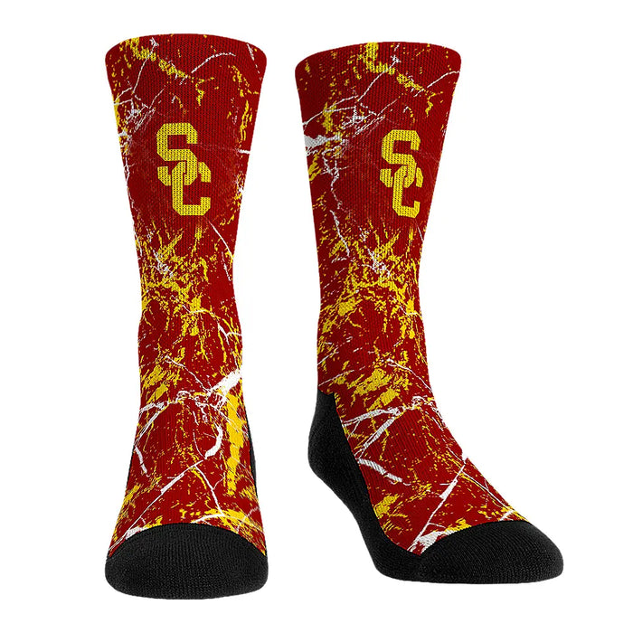 USC Trojans - Cracked Marble by Rock 'Em Socks