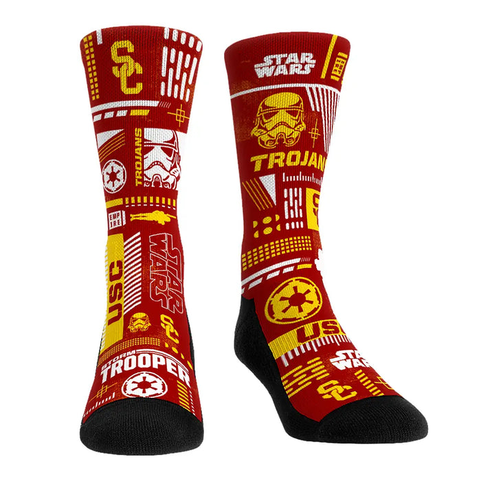USC Trojans - Star Wars - Stormtrooper Pattern by Rock 'Em Socks