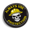 Use Protection Hard Hat Sticker