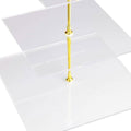 Utenlid 3-Tier Square Stacked Party Cupcake Stand by DailySale