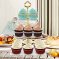 Utenlid 3-Tier Square Stacked Party Cupcake Stand by DailySale