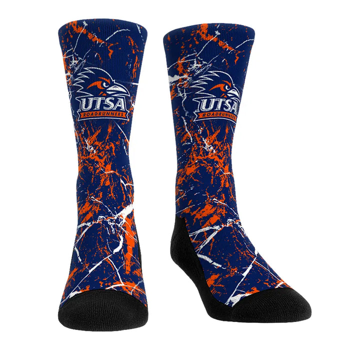 UTSA Roadrunners - Cracked Marble by Rock 'Em Socks