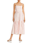 Joie Womens Jailene Striped Smocked Maxi Dress - Pink Multicolor, Size XXS by Vanessa Jane