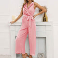 V-Neck Sleeveless Straight Summer Jumpsuit by DailySale