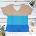 V-Neck Striped T-Shirt for Women by DailySale