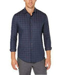 Tasso Elba Mens Windowpane Button Up Shirt, Size Small by Vanessa Jane