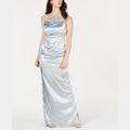 Adrianna Papell Petites Satin Embellished Evening Dress, Icy Mint, Size 2P by Vanessa Jane
