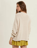 Vacay Handstitched Sweater - Natural by Boutique 23