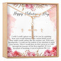 Valentine's Day Cross Earring and Necklace Jewelry Set by Dear Ava