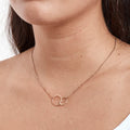 Valentine's Day Double Circles Necklace by Dear Ava