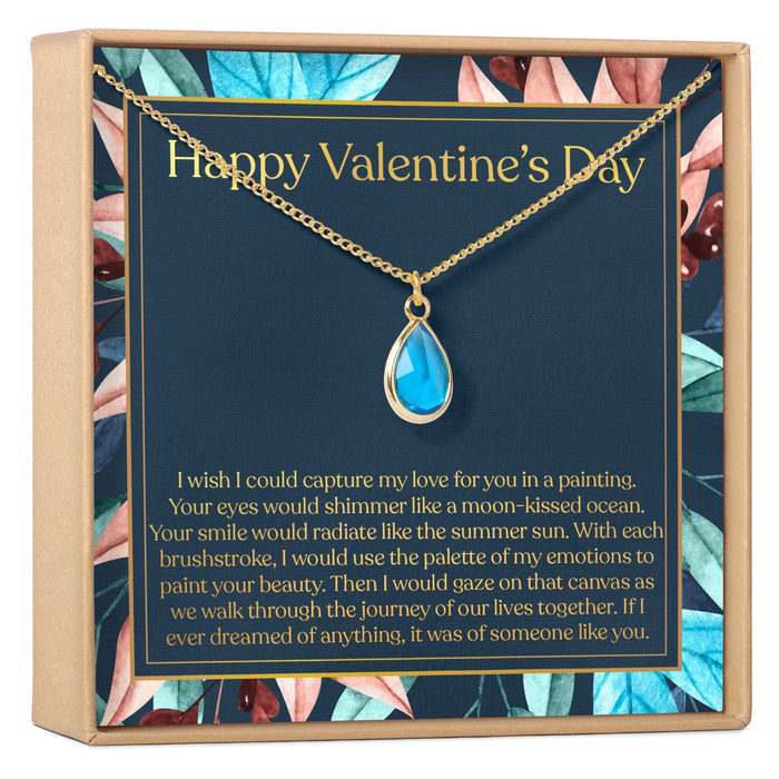 Valentine's Day Gemstone Necklace by Dear Ava