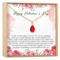 Valentine's Day Gemstone Necklace by Dear Ava