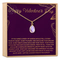 Valentine's Day Gemstone Necklace by Dear Ava