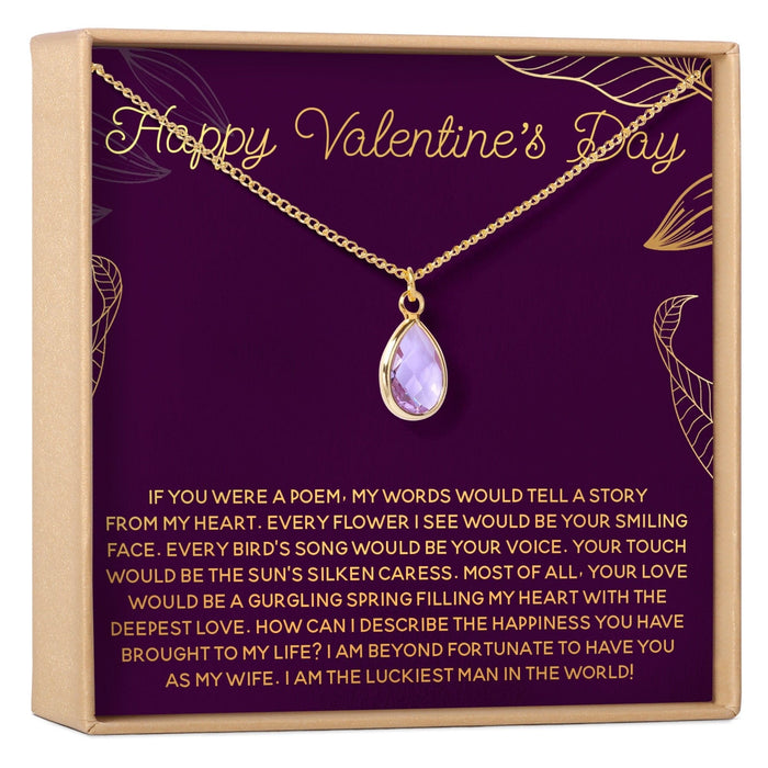 Valentine's Day Gemstone Necklace by Dear Ava