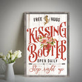 Valentines Day Kissing Booth Sign by Tailored Canvases