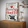 Valentines Day Kissing Booth Sign II by Tailored Canvases