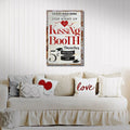 Valentines Day Kissing Booth Sign II by Tailored Canvases
