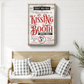 Valentines Day Kissing Booth Sign III by Tailored Canvases