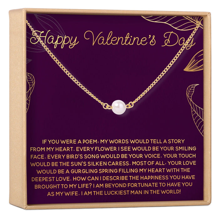 Valentine's Day Pearl Necklace by Dear Ava